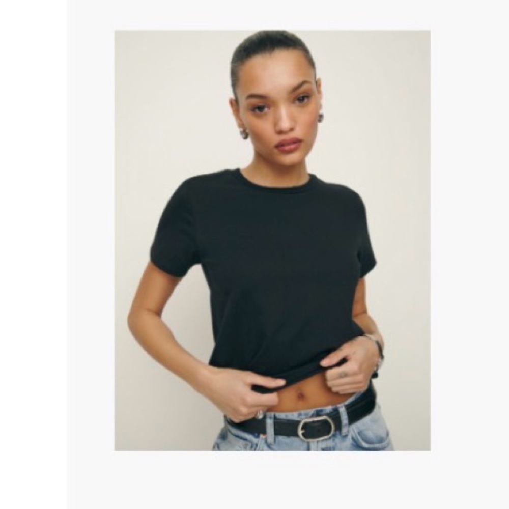Reformation Black T-shirt